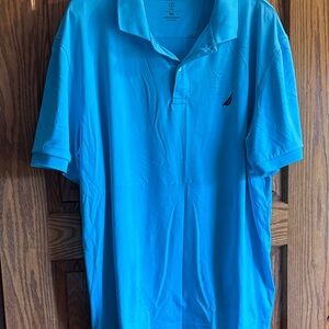 Nautica Men's Bright Turquoise Polo Shirt